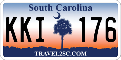 SC license plate KKI176