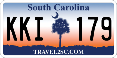 SC license plate KKI179