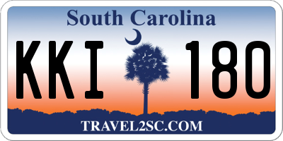 SC license plate KKI180