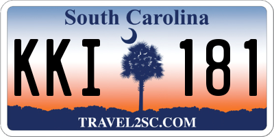 SC license plate KKI181