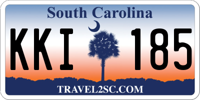 SC license plate KKI185