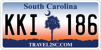 SC license plate KKI186