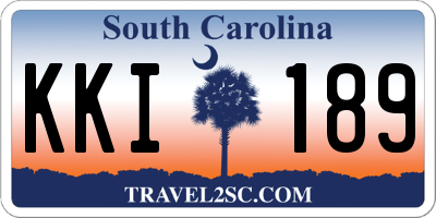 SC license plate KKI189