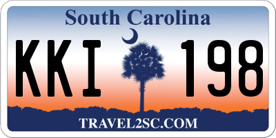 SC license plate KKI198