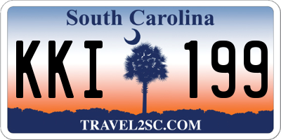 SC license plate KKI199
