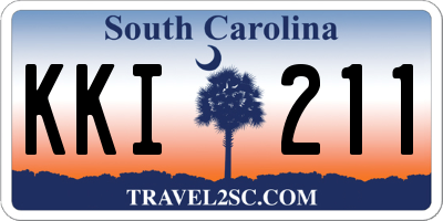 SC license plate KKI211