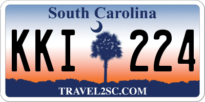 SC license plate KKI224