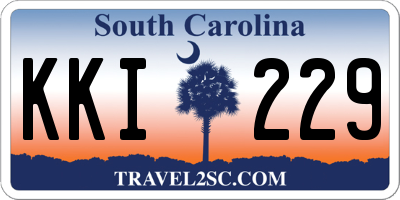 SC license plate KKI229