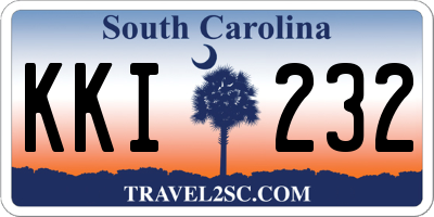 SC license plate KKI232