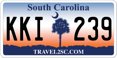 SC license plate KKI239