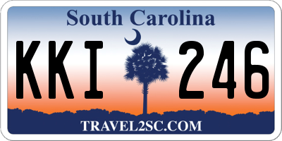 SC license plate KKI246