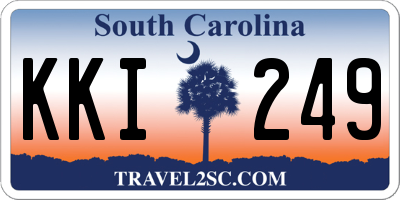 SC license plate KKI249