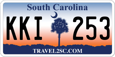 SC license plate KKI253
