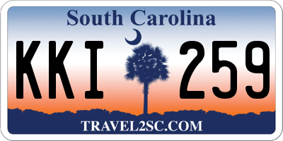 SC license plate KKI259