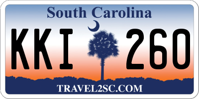 SC license plate KKI260
