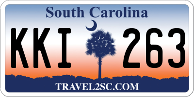 SC license plate KKI263
