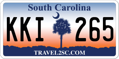 SC license plate KKI265
