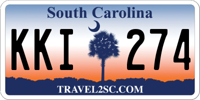 SC license plate KKI274