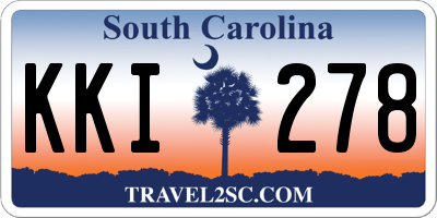 SC license plate KKI278