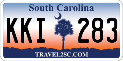 SC license plate KKI283