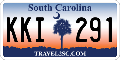 SC license plate KKI291
