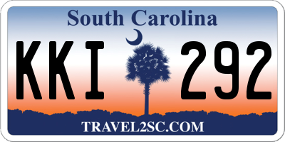 SC license plate KKI292