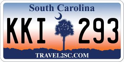 SC license plate KKI293