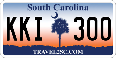 SC license plate KKI300