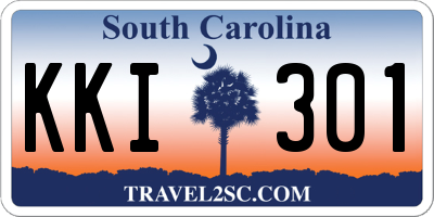 SC license plate KKI301
