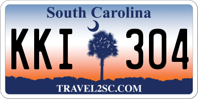 SC license plate KKI304