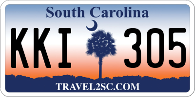SC license plate KKI305