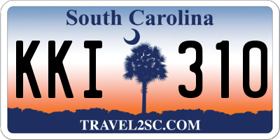 SC license plate KKI310