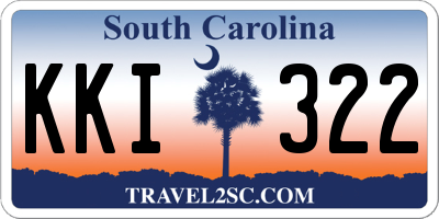 SC license plate KKI322