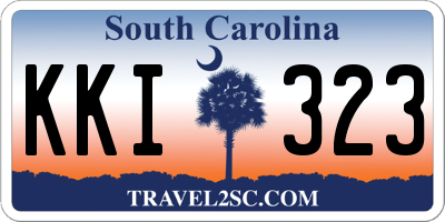 SC license plate KKI323
