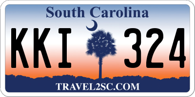 SC license plate KKI324