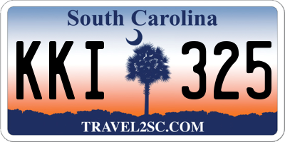 SC license plate KKI325