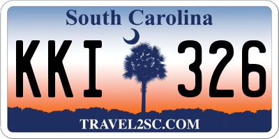 SC license plate KKI326