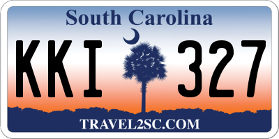 SC license plate KKI327