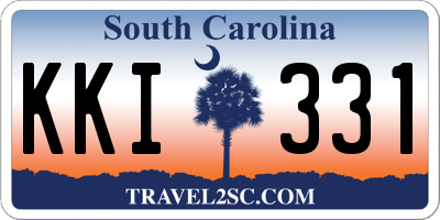 SC license plate KKI331