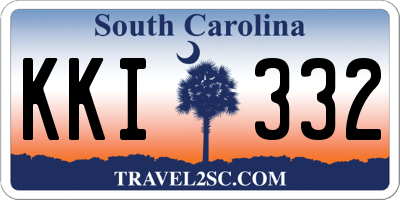 SC license plate KKI332