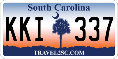 SC license plate KKI337