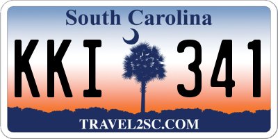 SC license plate KKI341