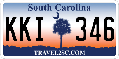SC license plate KKI346