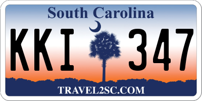 SC license plate KKI347