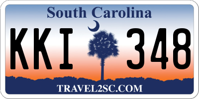 SC license plate KKI348