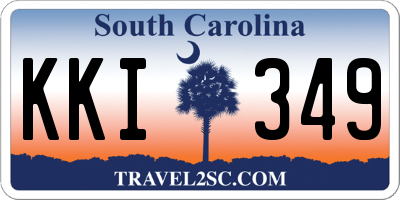 SC license plate KKI349