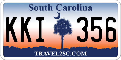 SC license plate KKI356