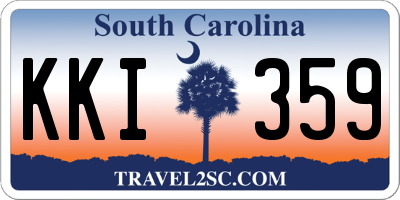 SC license plate KKI359