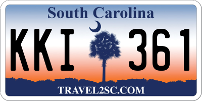 SC license plate KKI361