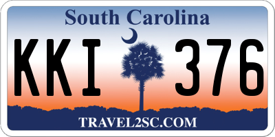 SC license plate KKI376